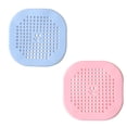 thumbnail image 1 of Square Drain Cover for Shower 5.5-inch Drain Hair Catcher Flat Silicone Plug for Bathroom and Kitchen Filter Shower Drain Protection Flat Strainer Stopper with Suction Cups - Style:Style 3, 1 of 5