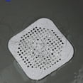 thumbnail image 1 of Square Drain Cover for Shower Drain Hair Catcher Flat Silicone Plug for Bathroom and Kitchen Filter Shower Drain Protection Flat Strainer Stopper with Suction Cup,1Pcs(Gray), 1 of 8