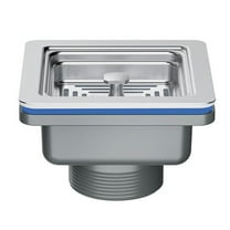 Square Drain For Kitchen Sink Stainless Steel Filter And Lifting Design