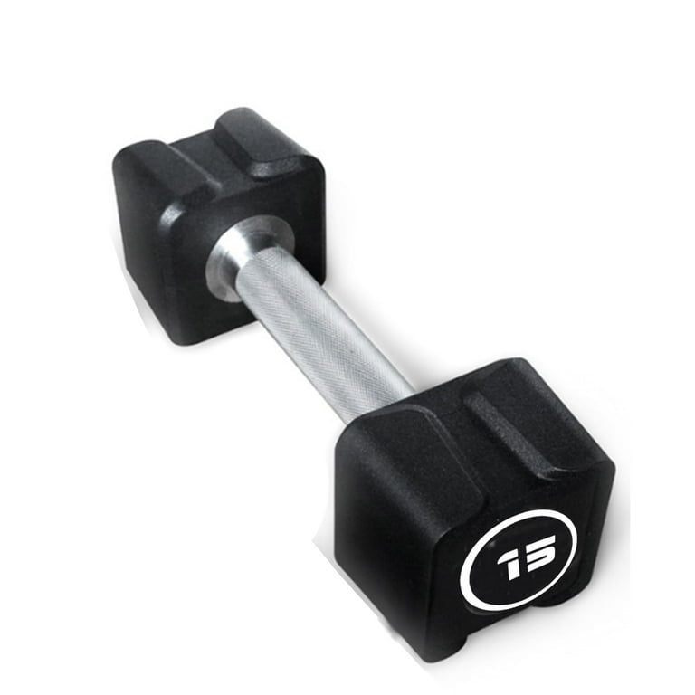 Square Dumbbell, PU Coated Weight Dumbbells With Non-Slip Grip and