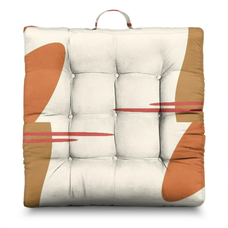 Square Dutch Velvet Meditation Pillow 22 Inch, Bohemian Style