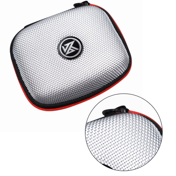 Square Earphone Storage Box Convenient Earbuds Case Protective Cover Anti-Dust Shells Skin with Zipper Design Bag