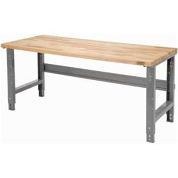 Square Edge Birch Butcher Block Work Bench - Gray - 72 x 30 in.