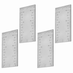 Square Edge Ruler, Woodworker Edge Ruler Stainless Steel Square Edge Ruler, Straight Stair Markings Corner 4PCS