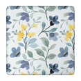 thumbnail image 1 of Square Elastic Edge Floral Tablecloth, Waterproof Polyester for Dining Room, RV, or Balcony Table, 34x34 Inch, 1 of 6