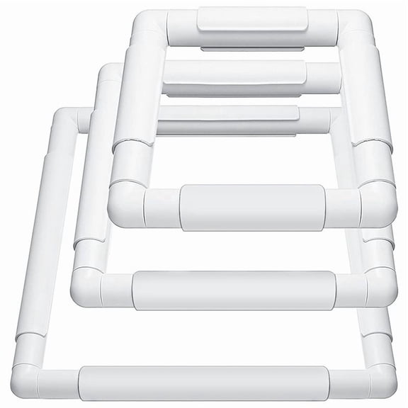 Square Embroidery Hoop Frames White Rectangular Hoop Embroidery Snap Frame DIY Sewing Tools for Quilting Silk-Painting