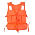 thumbnail image 1 of Square Emergency Rescue Life Jacket, Buoyancy Vest for Disaster Relief and Reservoir Fishing, High Visibility Safety Gear for Swimming(Saffron, M), 1 of 6