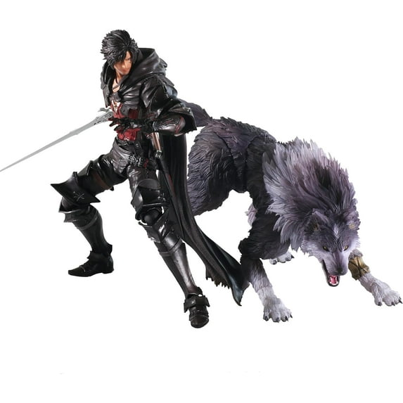 Square Enix Final Fantasy XVI Bling Arts Clive Rosfield & Torgal PVC Pre-Painted Action Figure