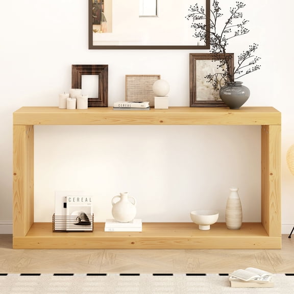 Square Entrance Table, Smooth Assembly Process / Ideal for Small Spaces