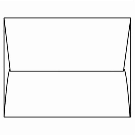 Square Envelopes, 6" x 6", 28#, White, Side Seams, 1-7/8" (1.875") Square Flaps (Box of 500)