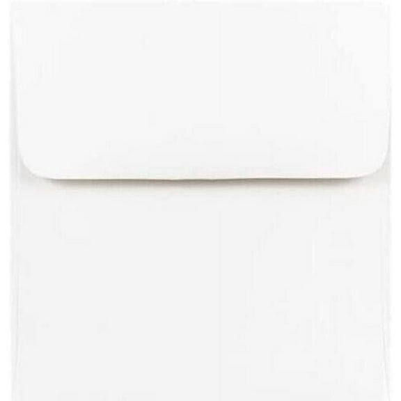 Square Envelopes Die Cut Greeting Envelopes Fits 5.5 x 5.5 Inch Cards, White 20