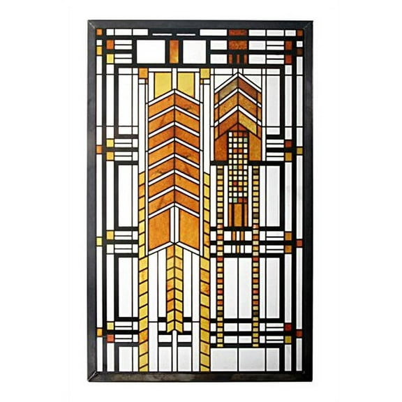 Square FLW Autumn Sumac in Colorful Square Arrow and Stripe Designs