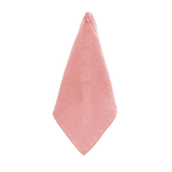Square Face Towels, Highly Absorbent and Soft Feel Fingertip Towels, Bathroom Necessities Bath Products, 9.84×9.84in (Pink)