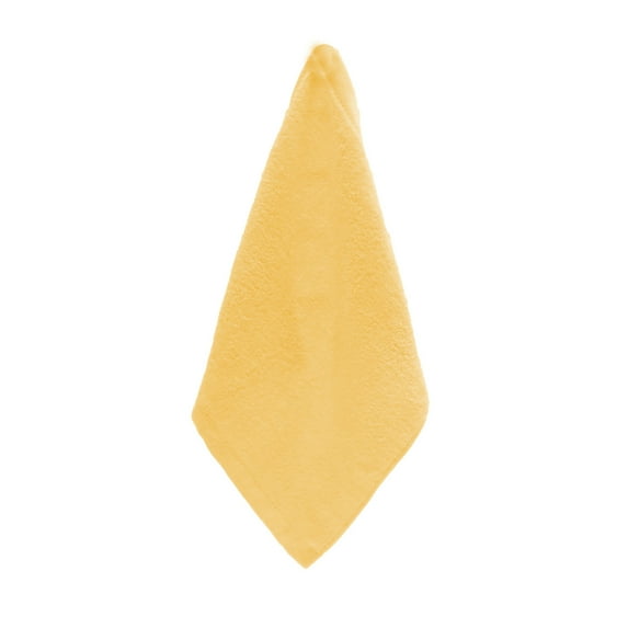 Square Face Towels, Highly Absorbent and Soft Feel Fingertip Towels, Bathroom Necessities Bath Products, 9.84×9.84in (Yellow)