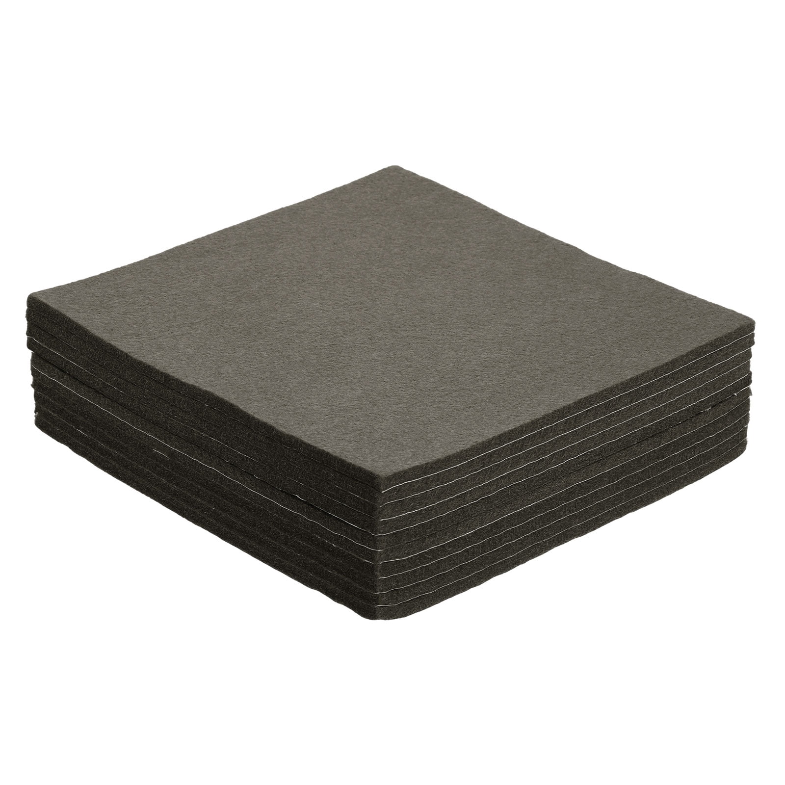 Felt Furniture Pads, 10Pack 7.87" x 7.87" Adhesive Backed Felt Non-slip Anti-scratch Chair Leg Protectors for Protecting Hardwood Floor, Brown