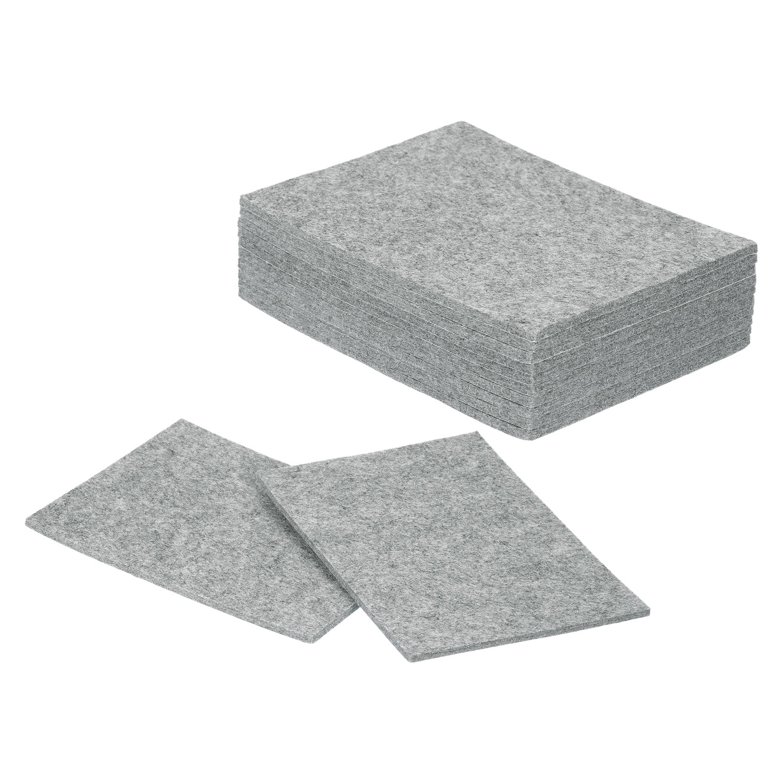 Felt Furniture Pads, 12Pack 7.87" x 5.91" Adhesive Backed Felt Non-slip Anti-scratch Chair Leg Protectors for Protecting Hardwood Floor, Grey
