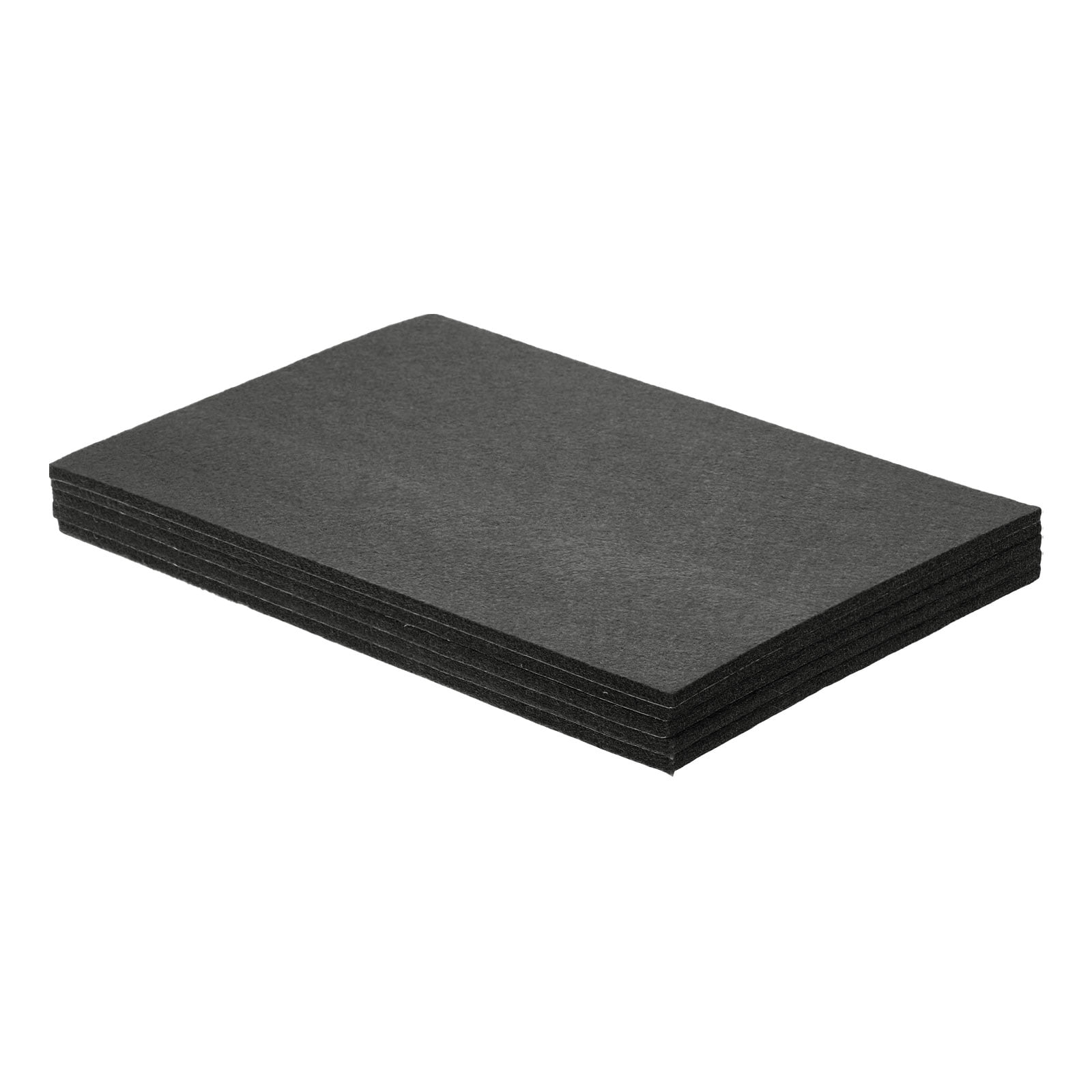 Felt Furniture Pads, 5Pack 11.81" x 7.87" Adhesive Backed Felt Non-slip Anti-scratch Chair Leg Protectors for Protecting Hardwood Floor, Black