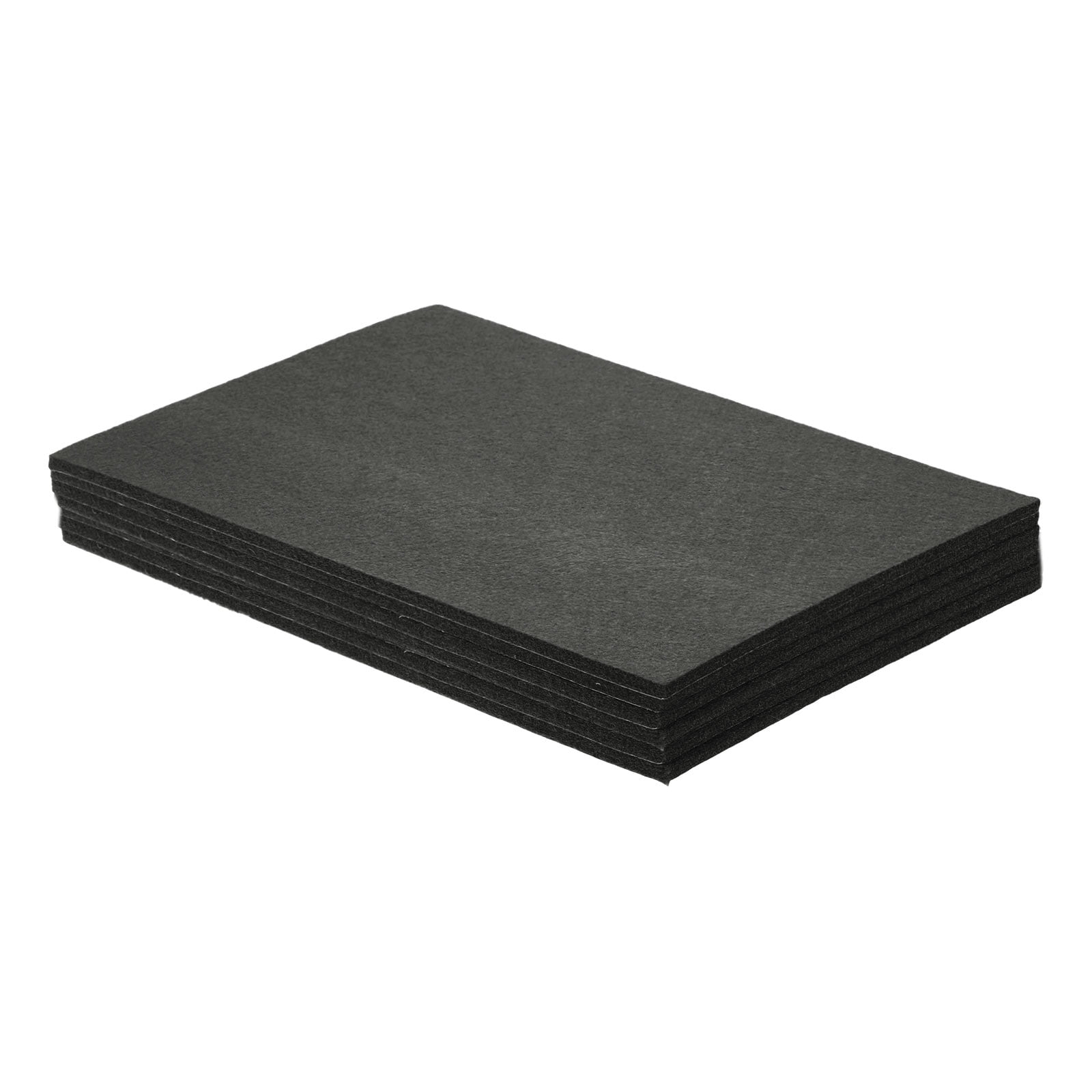 Felt Furniture Pads, 6Pack 11.02" x 7.87" Adhesive Backed Felt Non-slip Anti-scratch Chair Leg Protectors for Protecting Hardwood Floor, Black