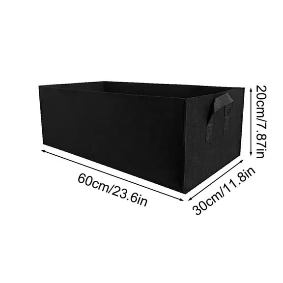 Square Felt Growing Bucket Plant Growth Bag Multi-Functional Vegetable Plant Non-Woven Felt Growing Bag