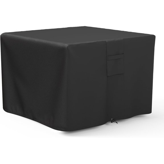 Square Fire Pit 26-28 Inch Inch, Heavy Duty 600D Fire Pit Table , -Proof Fade Resistant Outdoor Firepit with Drawstring & Air Vent, Fits 28 x 28 x 25 Inches