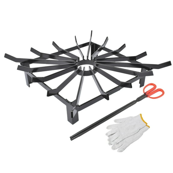 Square Fire Pit Grate, 20'' x 20''Heavy Duty Fire Pit Grates for Outside