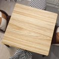thumbnail image 1 of Square Fitted Card Tablecloth Wood Grain Table Cloth Cover with Elastic Edge Wheat Wooden Tablecloths Waterproof Cloths for Indoor Outdoor Decoration, Fit for 36"x36" Tables, Style-11, 1 of 4