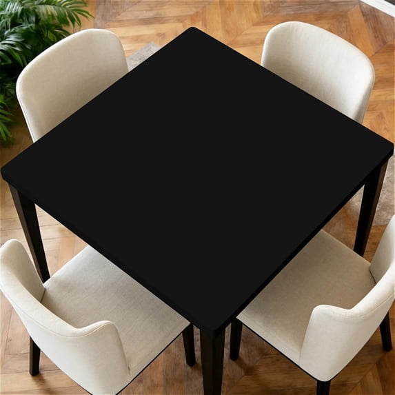 Square Fitted Table Cover with Elastic Edge Design Table Cover Waterproof Stain-Resistant Wipeable Table Cloth for Kitchen Dining Picnic Patio Outdoor Party