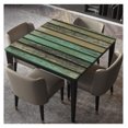 thumbnail image 1 of Square Fitted Tablecloth Elastic Edged, Old Wooden Planks Texture, Table Cover, for Christmas Holiday Party Dinnning, Fits for 42"x42" Table, 1 of 5