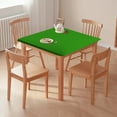 thumbnail image 1 of Table Cover Square Table Cover Stretch 34x34 Inches Elastic Tablecloth Polyester Desk Protector Spill Resistant Washable Dining Mat Stretch Tablecloth, 1 of 6