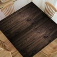 thumbnail image 1 of Square Fitted Tablecloth Wooden Texture Background Table Cover Square Table with Elastic Edge Washable for Indoor Holiday Family Party and Outdoor Patio Use, Fitted for 34"x34" Table Deaign2768, 1 of 5