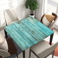 thumbnail image 1 of Square Fitted Tablecloth with Elastic Edge for Banquet Buffet Kitchen Dining Party Shabby Wood Background Fitted for 36"x36" Square Table Style-3, 1 of 4