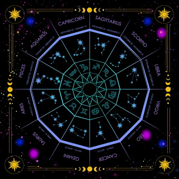 Square Flannel Tarot Altar Cloth Card Board Game Astrology Oracles Card Pad Table Covers Card Mat Divination Tablecloth