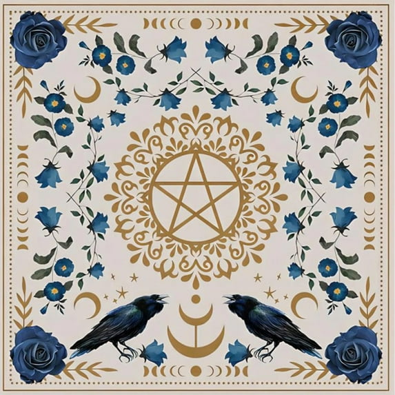 Square Flannelette Tarot Altar Cloth Board Game Pad Astrological Oracles Pad Table Cover Card Mat Divinations Tablecloth