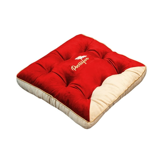 Square Floor Cushion 16x16x2 Inch Breathable Flock Seat Pad Portable Mat for Home Office Lightweight