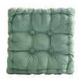 thumbnail image 1 of Square Floor Cushions for Adults Meditation Floor Pillow Corduroy Floor Seat Pillows Cushion for Living Room Balcony Yoga, 15.75x15.75 Inch (Green), 1 of 6