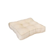 Square Floor Seat Pillows Cushions, Soft Thicken Yoga Meditation Cushion Linen Tatami Floor Pillow Reading Cushi - Beige