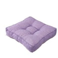 thumbnail image 1 of Square Floor Seat Pillows Cushions, Soft Thicken Yoga Meditation Cushion Linen Tatami Floor Pillow Reading Cushion Chair Pad Casual Seating for Adults & Kids-Charm Purple&15.7'' x 15.7'', 1 of 6