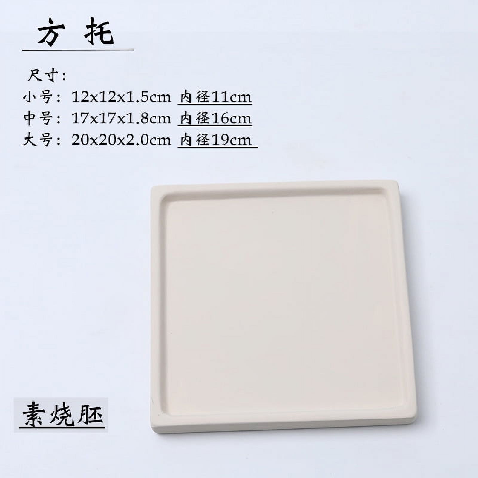 Square Flower Pot Saucer Ceramic Planter Water Tray Thick Flowerpot