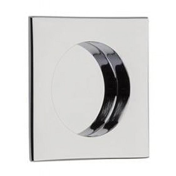 Square Flush Pull, Bright Chrome