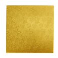 thumbnail image 1 of Square Foil Covered Cake Drum 12" 5pc/pack - Gold, 1 of 1