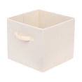 thumbnail image 1 of Square Foldable Storage Bins, 10.6 X 10.6 X 11 Inch | Non-Woven Fabric Cube Organizer Box With Handles, Open Top Closet Shelf Storage Container For Clothes Toys Books (Beige), 1 of 2