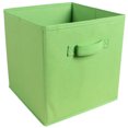 thumbnail image 1 of Square Foldable Storage Bins Organization and Storage Closet Organizer Storage/ Non-Woven Fabric Folding Cabinet Drawer Box Lidless Storage Box Handle Square Green, 1 of 2