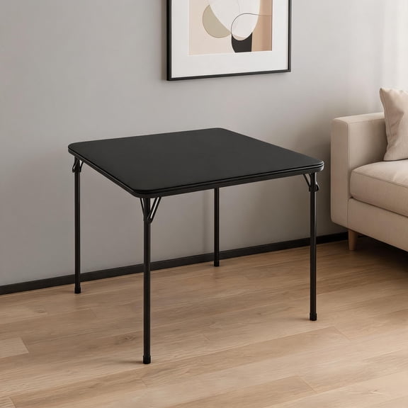Square Folding Table, with PU Soft Cushion Top