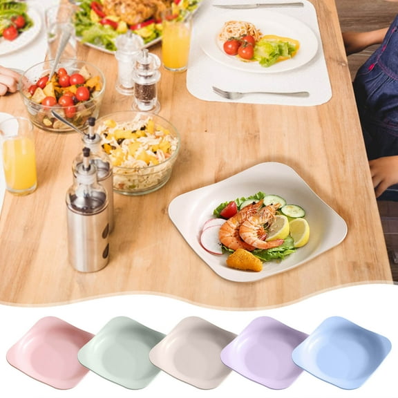 Square Fruit Snack Tray | Durable Multipurpose Serving Plate for Home Entertaining | Stylish Coffee Table Centerpiece | Easy Clean | 20 x 20 cm | 1 Piece