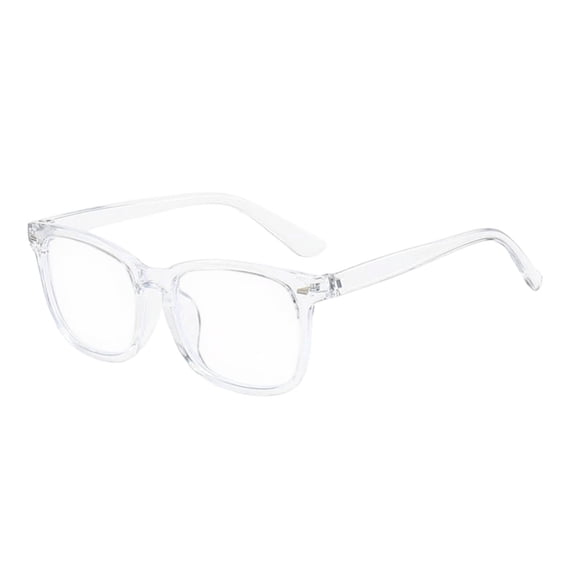 Square Full Rim Blue Light Blocking Glasses Lightweight Anti Glare Computer Eyewear For Office Screen Daily Reading Wear(Clear-14cmX14cm)