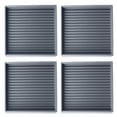 thumbnail image 1 of Square Furniture Sliders (Anti-Scratch Coasters, Cabinet Glides), Low-Profile 3" Anti-Slip Rubber Pads Create Stable Elevation For Sofas/Beds, Caster 3" X 3" Square(#F), By Meiiso, 1 of 9