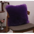 thumbnail image 1 of Square Furry fur (front) Faux (back) pillow 18''x18'' (With/Without Insert), 1 of 1