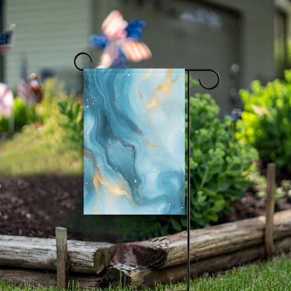 Square Garden Flags 12x18in Garden Flags Outdoor Flags Outdoor Banners Decorative Flags for Courtyard Gardens Beautiful Marble