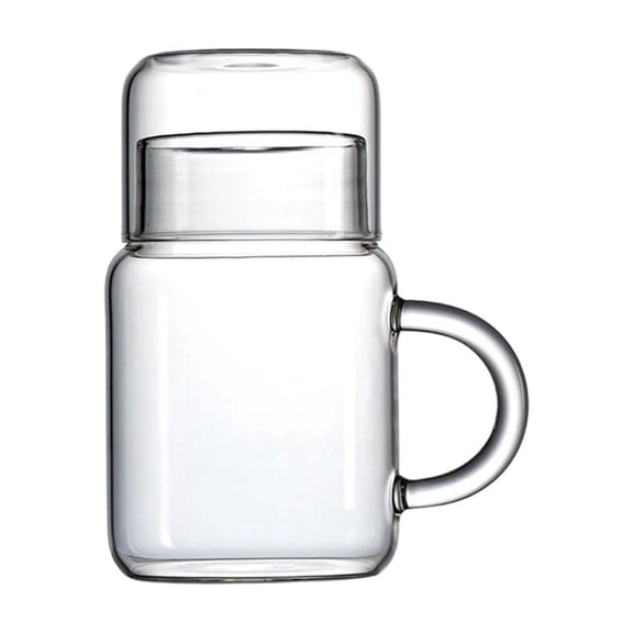 Square Glass Pitcher with Lid and Handle, Glass Water Pitcher for Fridge, Heat Resistant Iced Tea Pitcher, Glass Carafe for Hot Cold Beverages Juice Lemonade