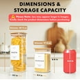 thumbnail image 1 of Square Glass Storage Containers with  Lids 12-Pack Airtight Food Jars with 114 Labels for Pantry, 1 of 7